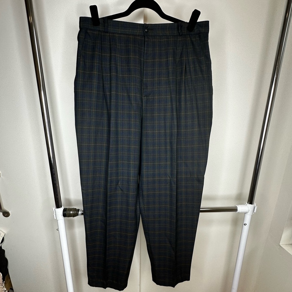 Plaid Suiting Pants